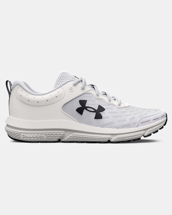 Men's UA Charged Assert 10 Running Shoes, White, pdpMainDesktop image number 0